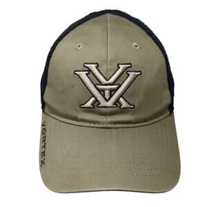 Vortex Snapback Trucker Hat Green One Size Adjustable Embroidered Mesh Back